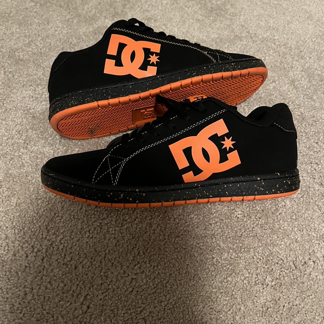 Orange DC court graffiks size 11 worn once #dc... - Depop