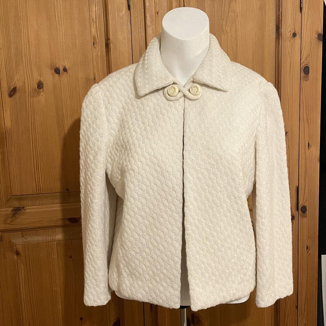 Women's White Jacket Depop