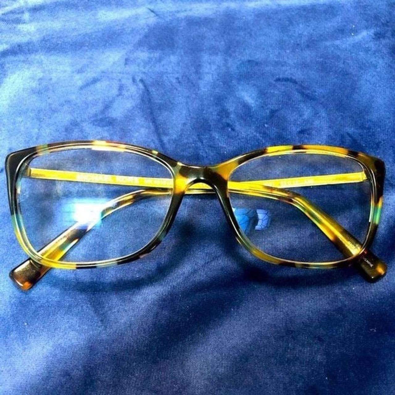 Michael Kors Tortoise Wayfarer Glasses w Gold. Depop