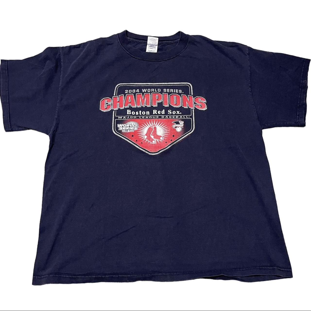 2004 Boston Red Sox World Series T-shirt. Size - Depop