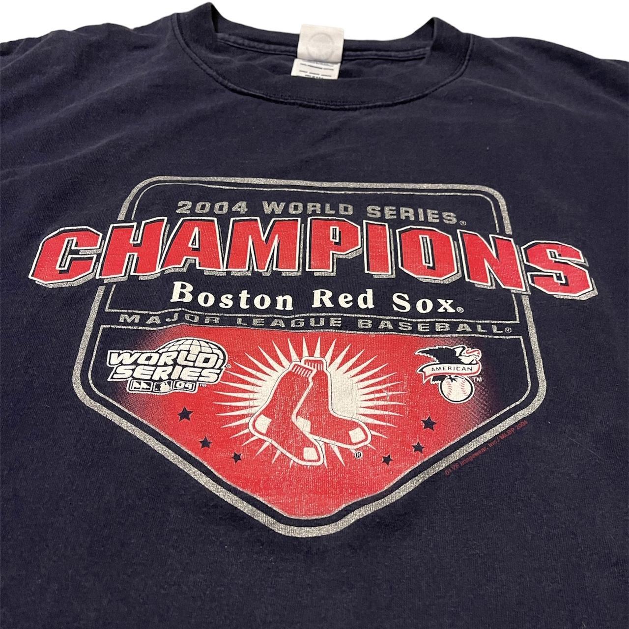 Vintage 2004 Boston Red Sox Tee Shirt Size XL Red - Depop