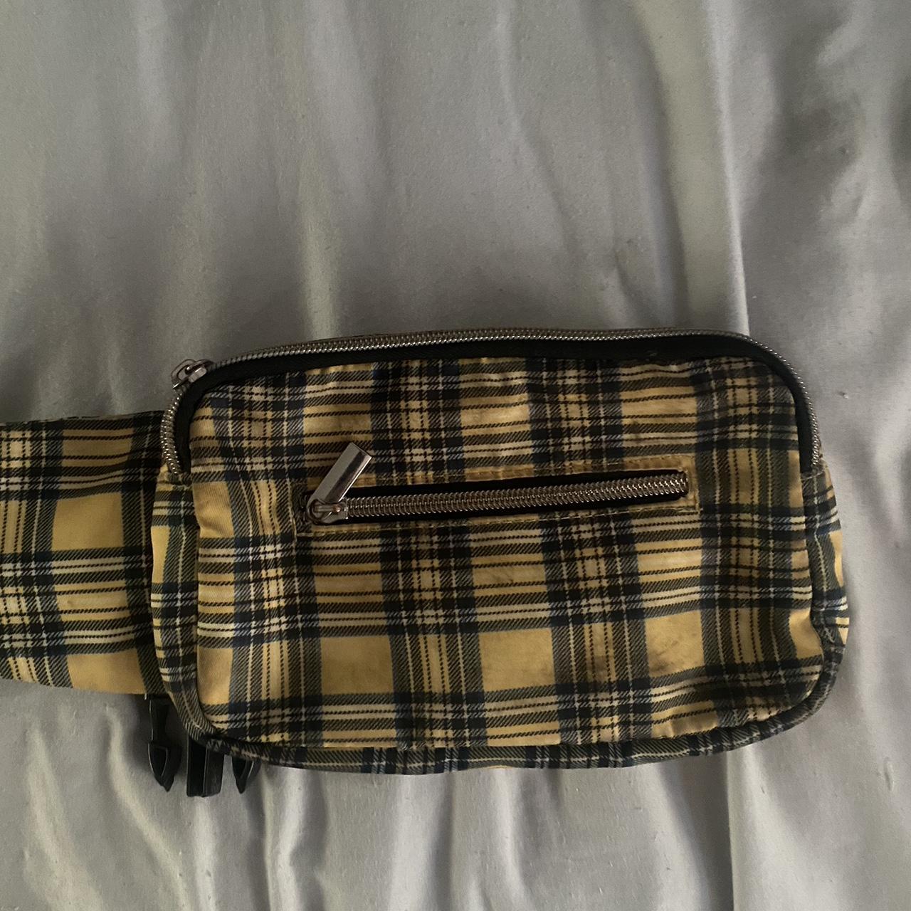 Bags, Brown Checkered Bum Bag Fanny Pack