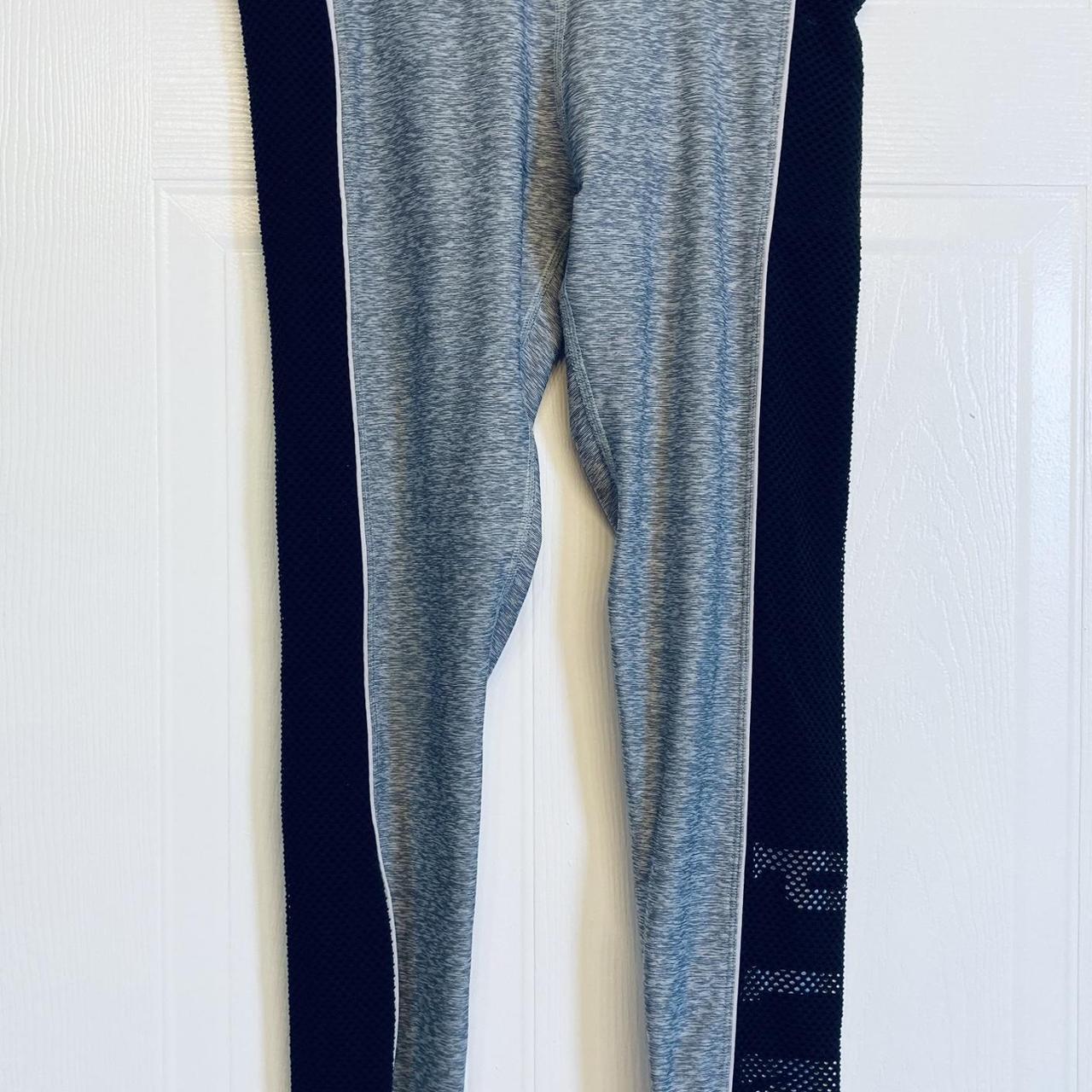 Grey Victoria's Secret leggings Long, fitted pant - Depop