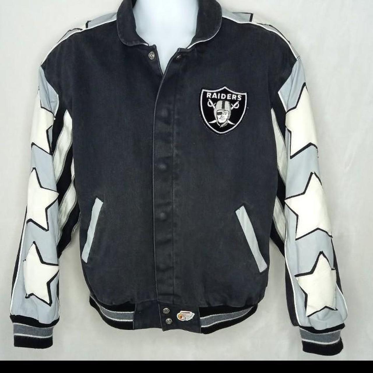 XL Oakland Raiders Starter Hoodie Good condition. - Depop