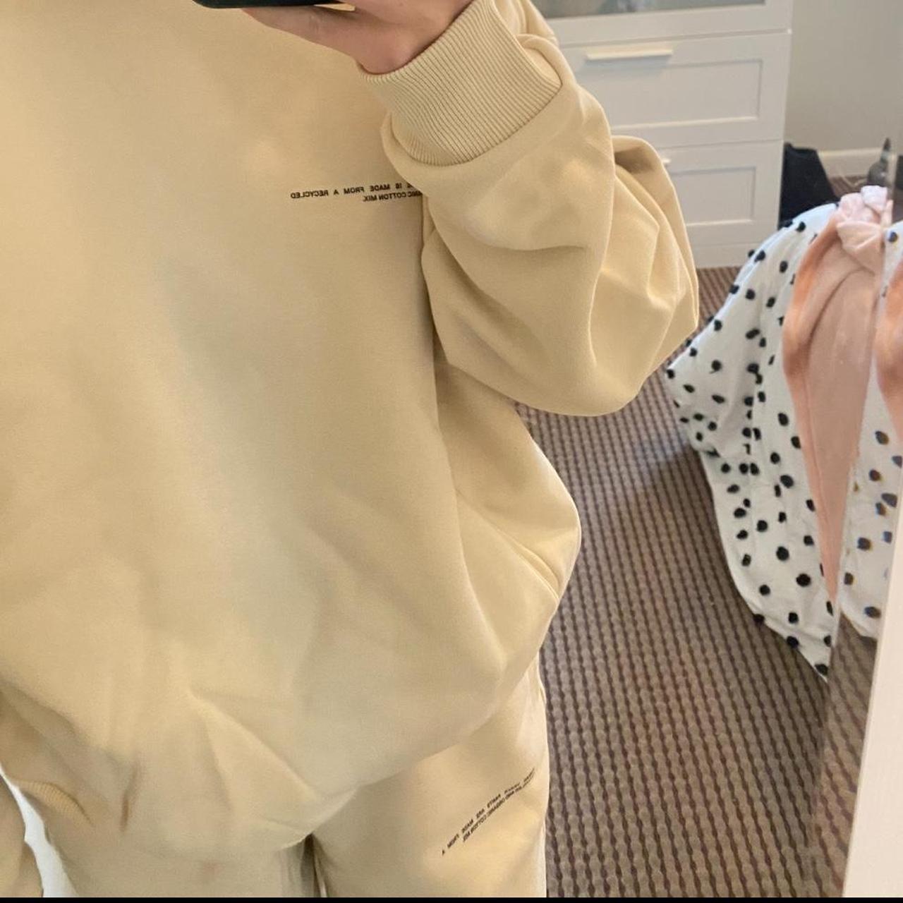 Pangaia 365 Medium Weight Hoodie in Cream Depop