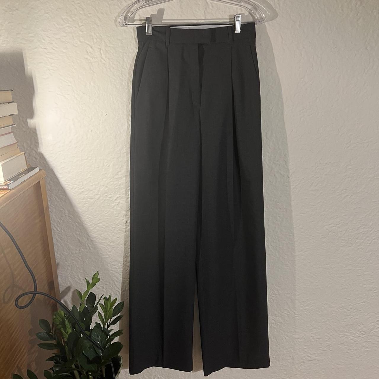 Mango Women's Grey Trousers | Depop