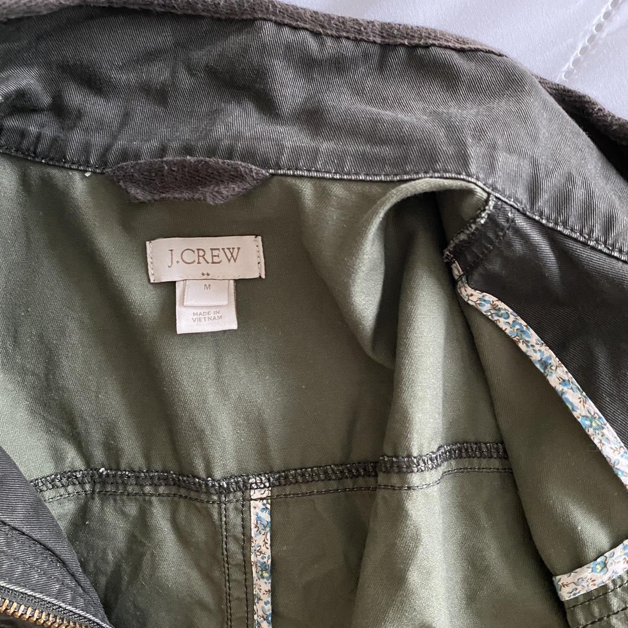 J.Crew Women's Green and Gold Jacket (3)