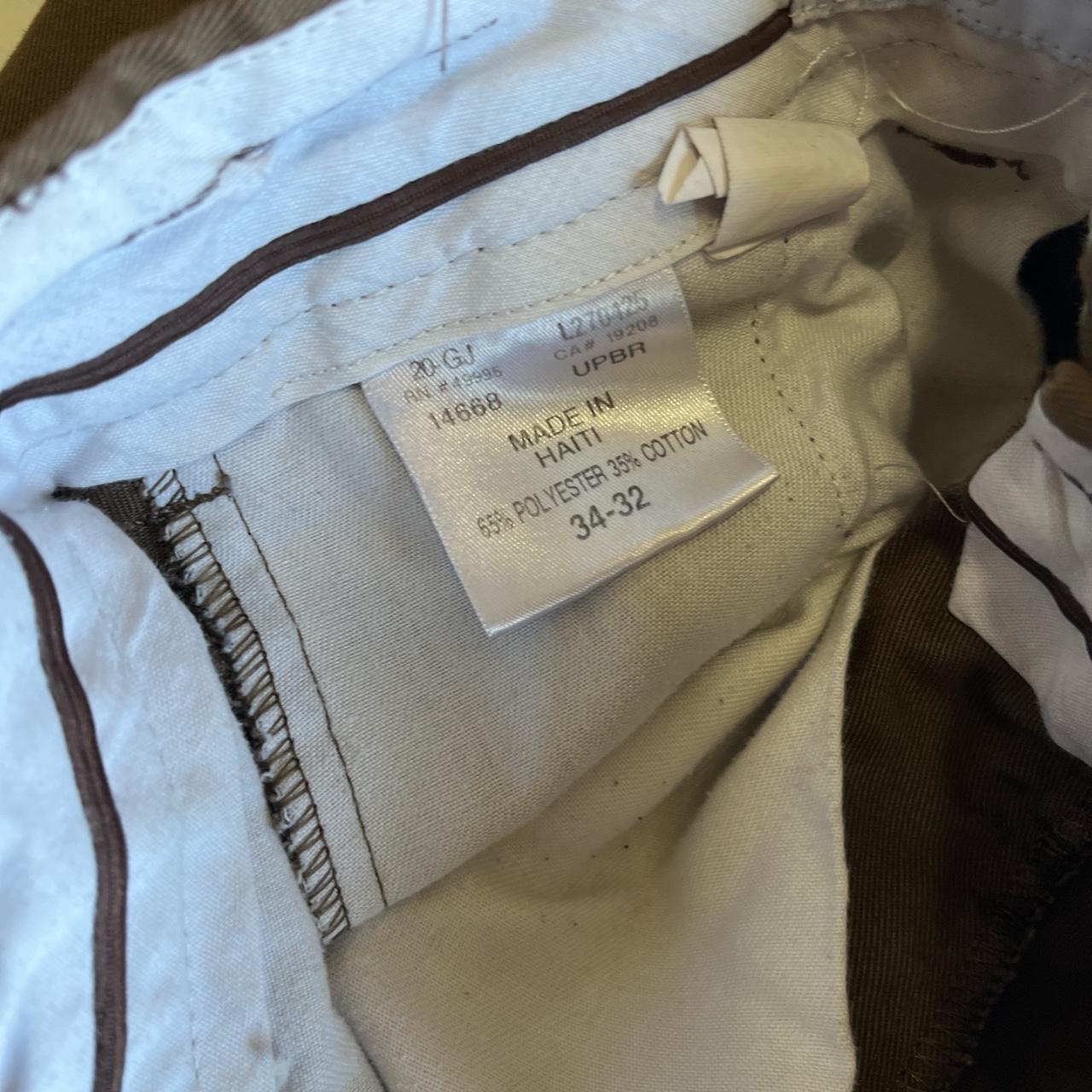 UPS Pants Mens 34-32 Brown Cargo Delivery Pockets... - Depop