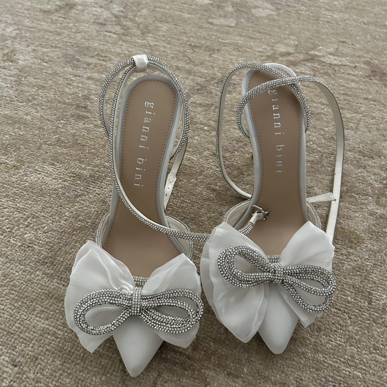 never worn gianni bini originally $118 #bow #bride... - Depop