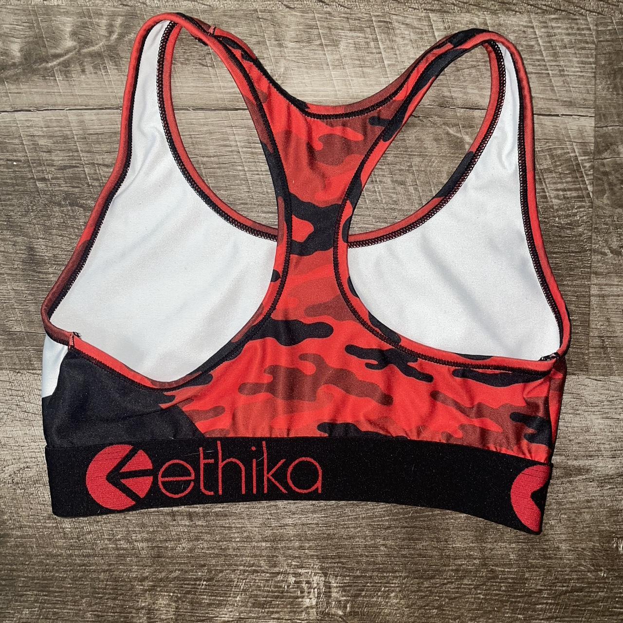 Ethika Women's Red and Black Top Depop