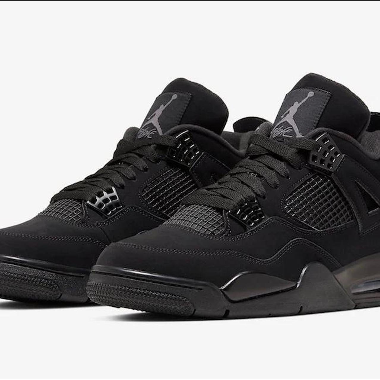 Jordan 4 black cats size 6.5 Stock X tags just added... - Depop