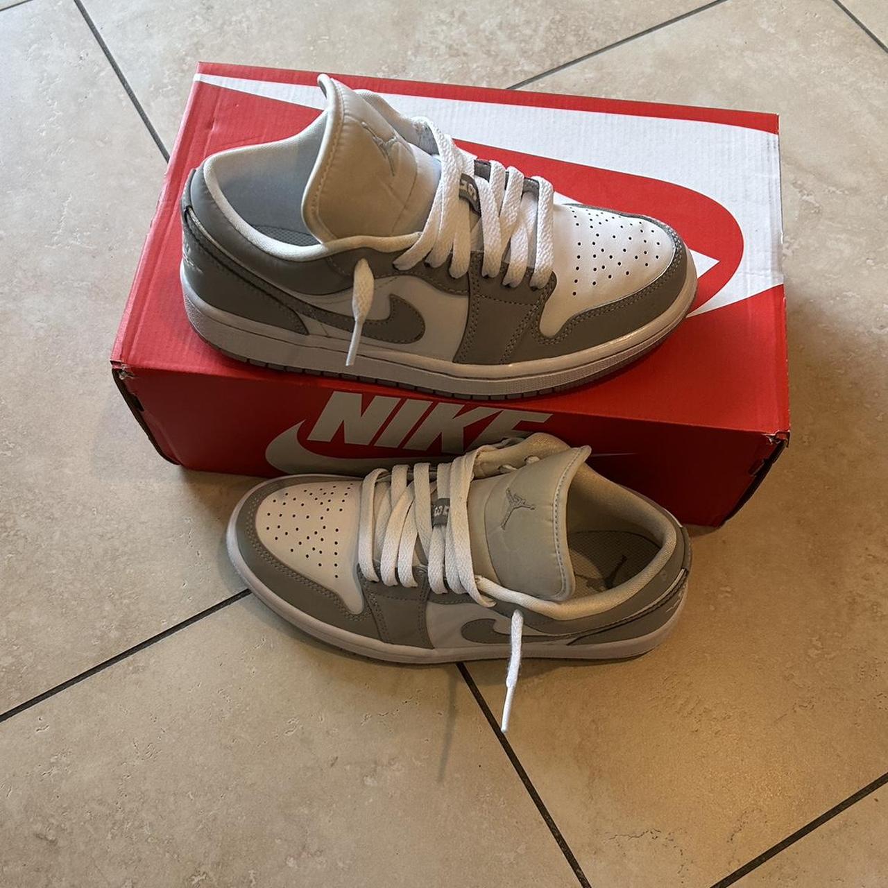 low top wolf grey jordan 1