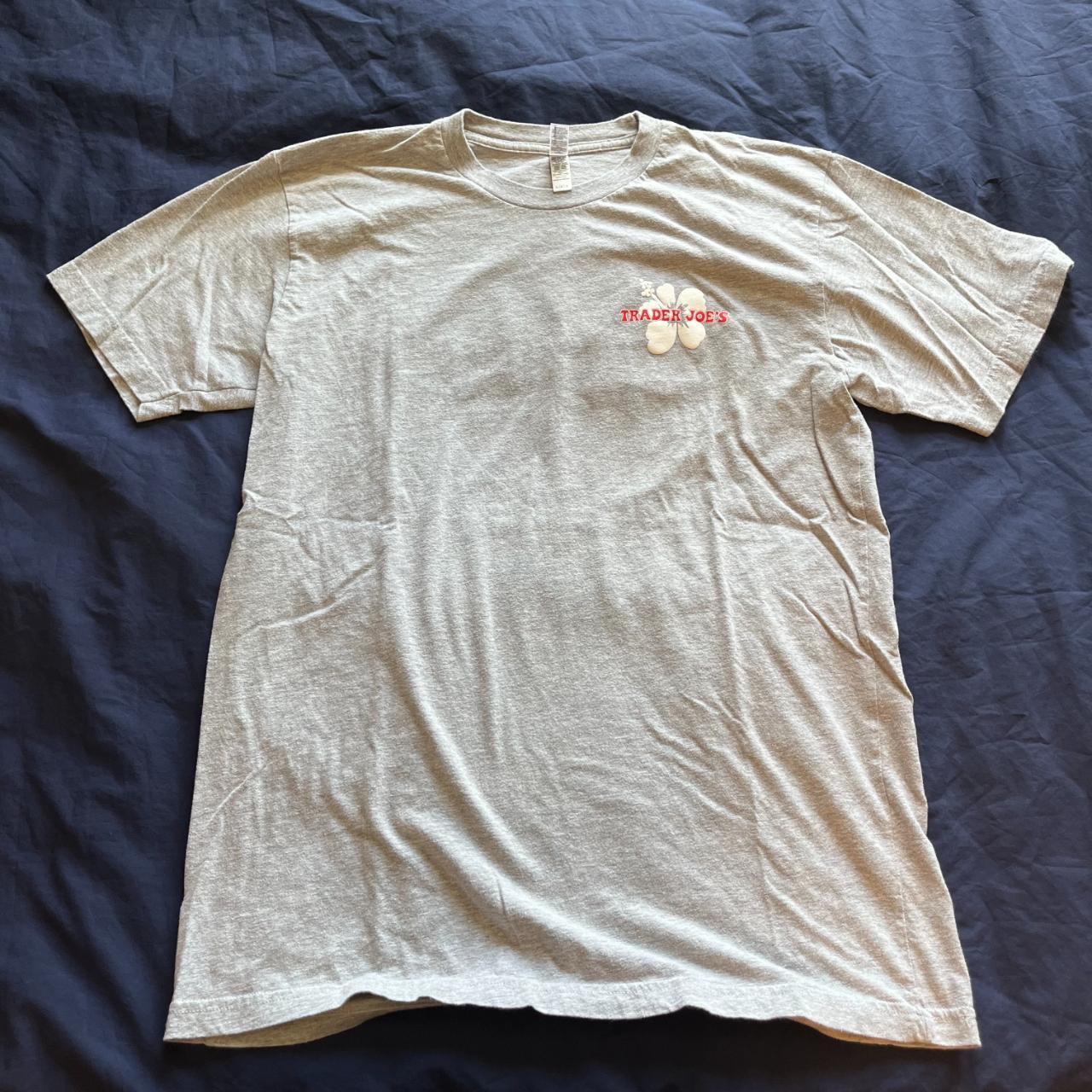 Trader Joe's Men's Grey T-shirt | Depop
