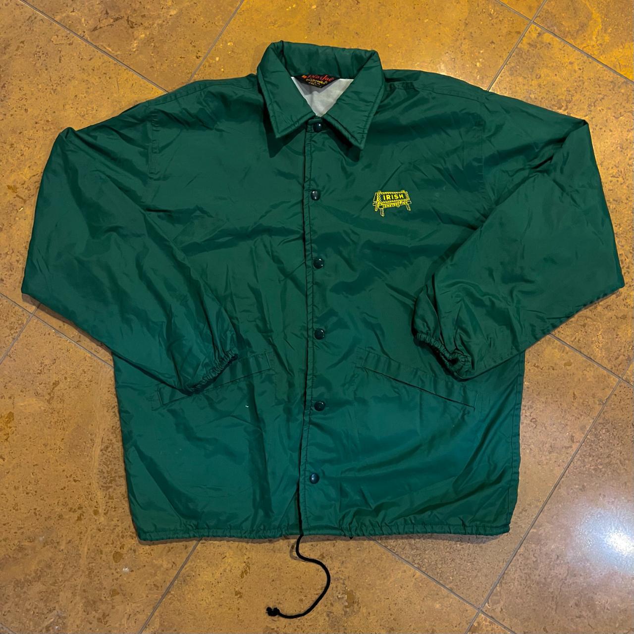 Dunbrooke Men's Green and Yellow Jacket | Depop