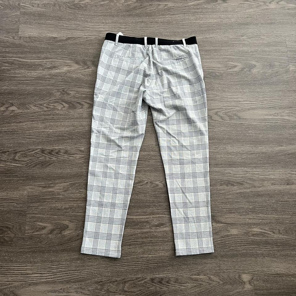 Mens plaid hot sale pants zara