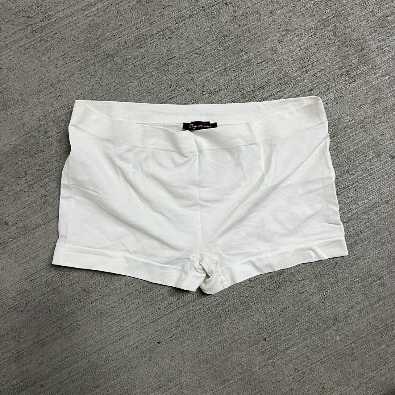 White spandex shorts - Depop