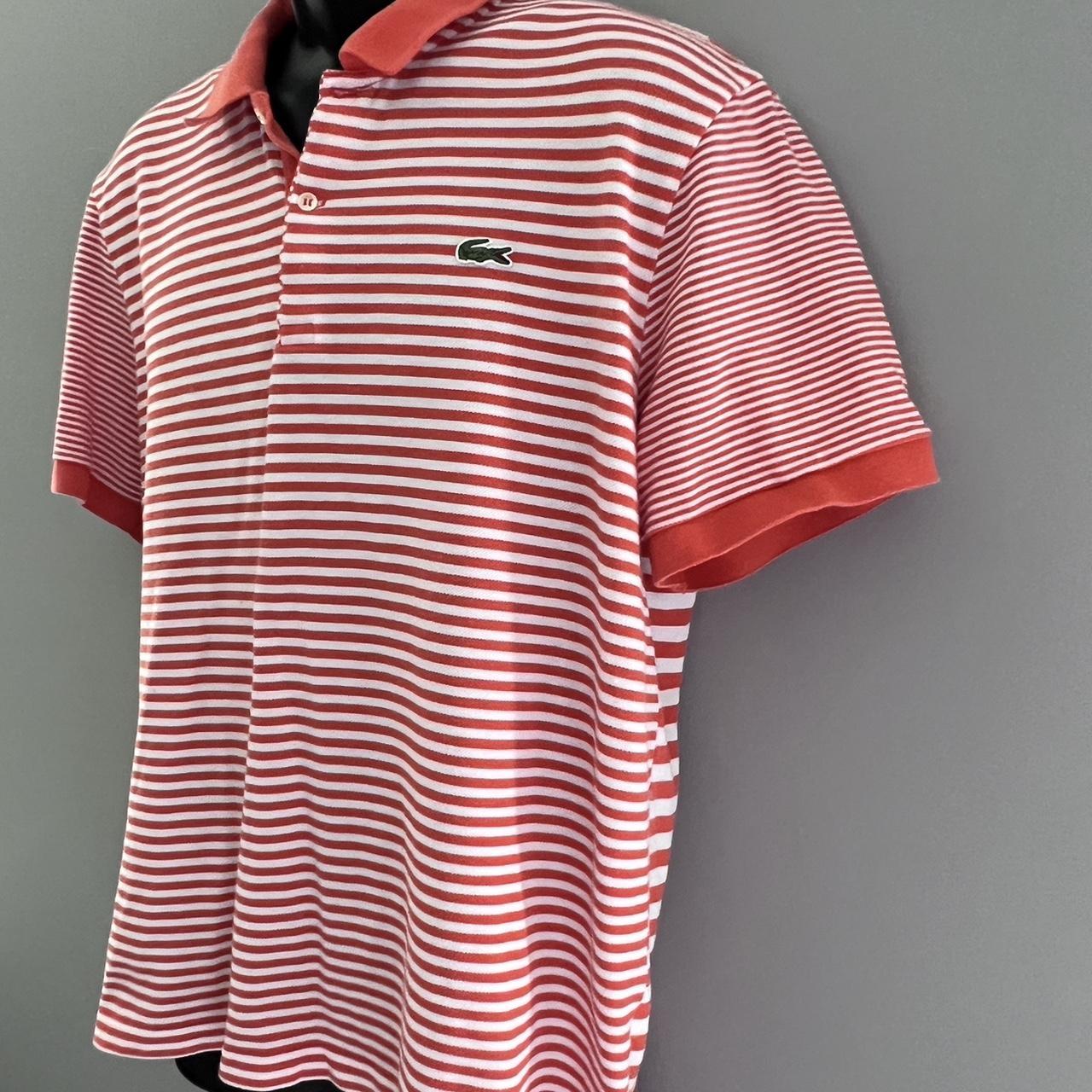 Lacoste Live Men's White and Orange Polo-shirts (2)