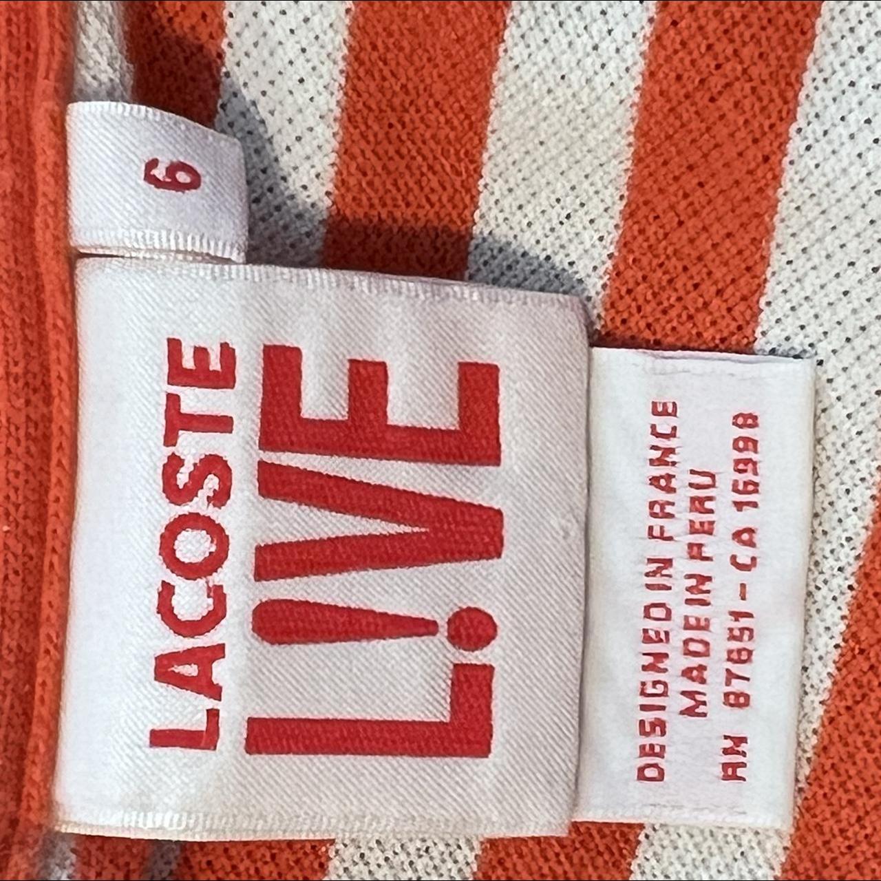 Lacoste Live Men's White and Orange Polo-shirts (4)