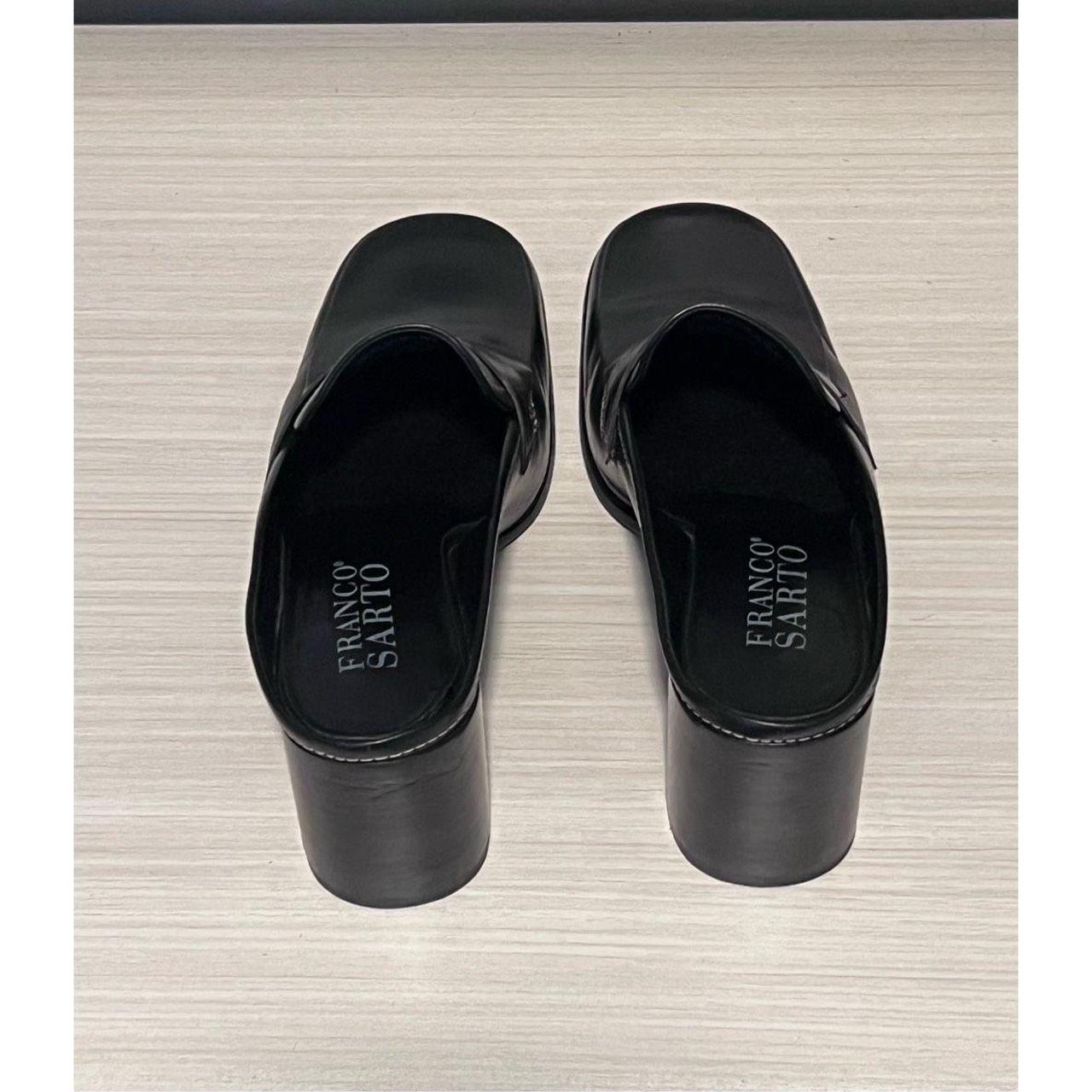 franco sarto leather mules