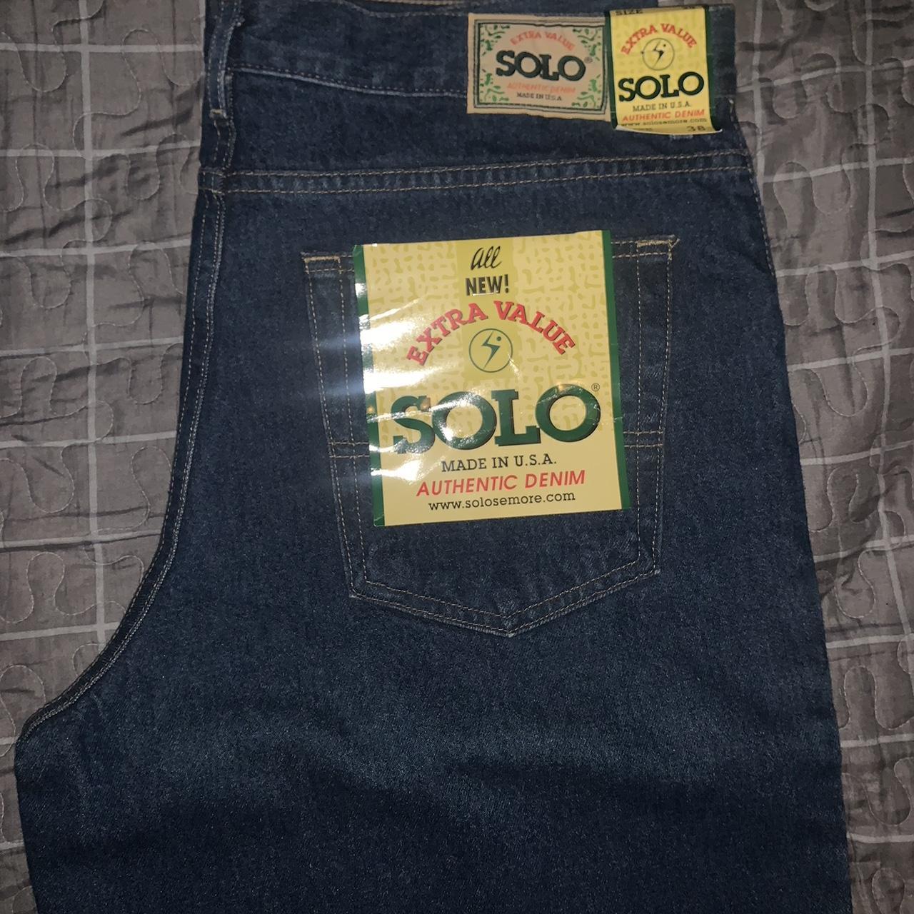 Vintage Solo Baggy Jeans Deadstock w/ tags Made in... - Depop