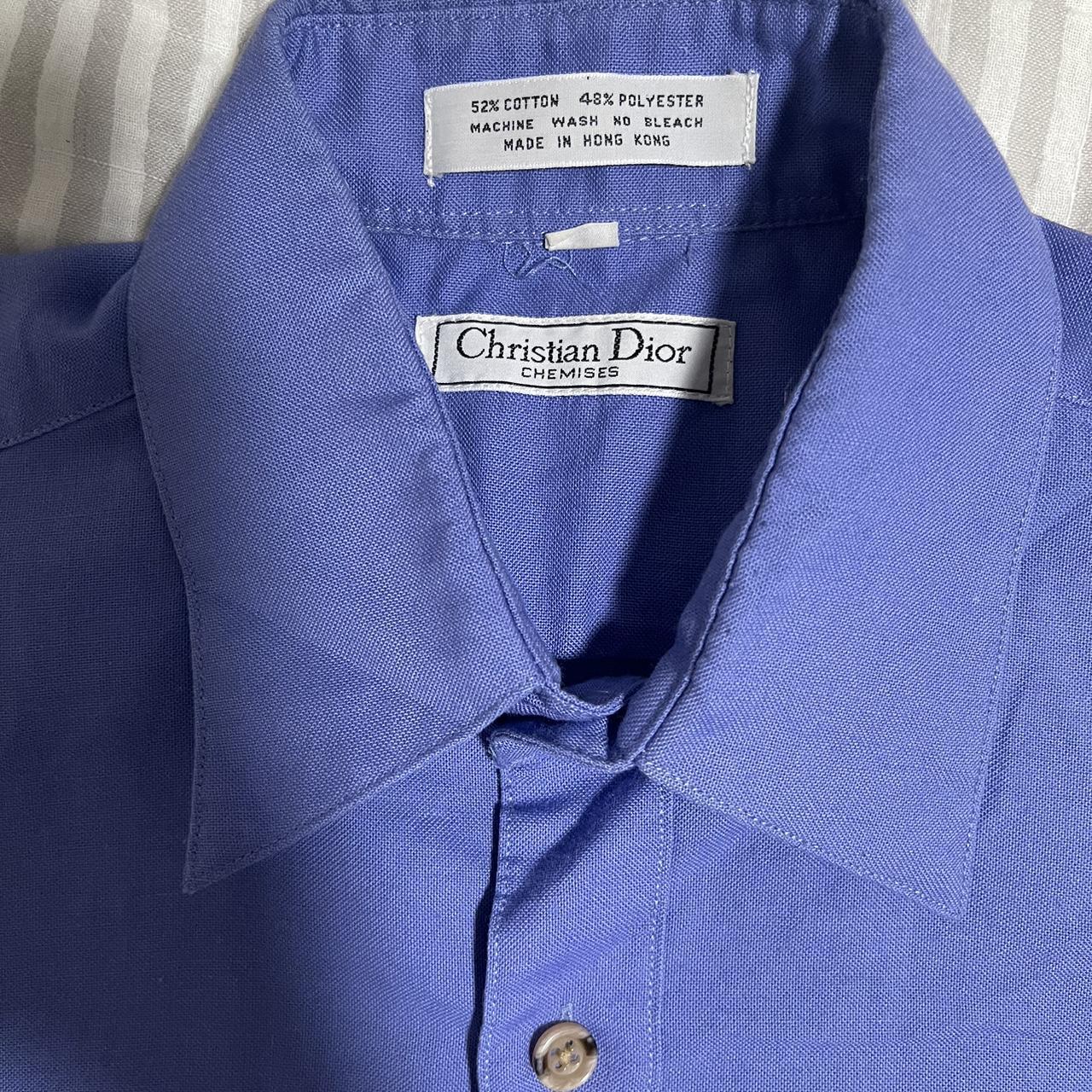 Dior Men's Blue Shirt | Depop