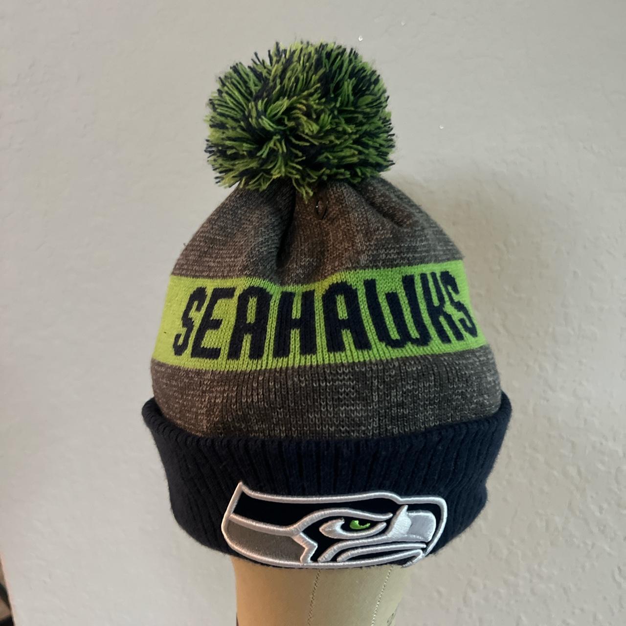 Seahawks Blue and Green Knit Beanie