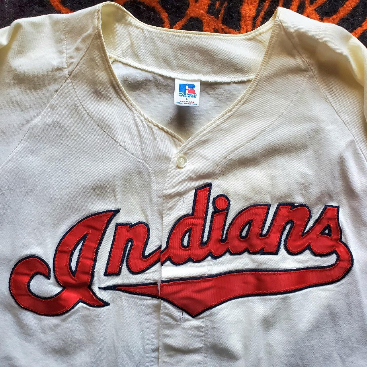 Cleveland Indians Jersey Vintage 90s Baseball - Depop