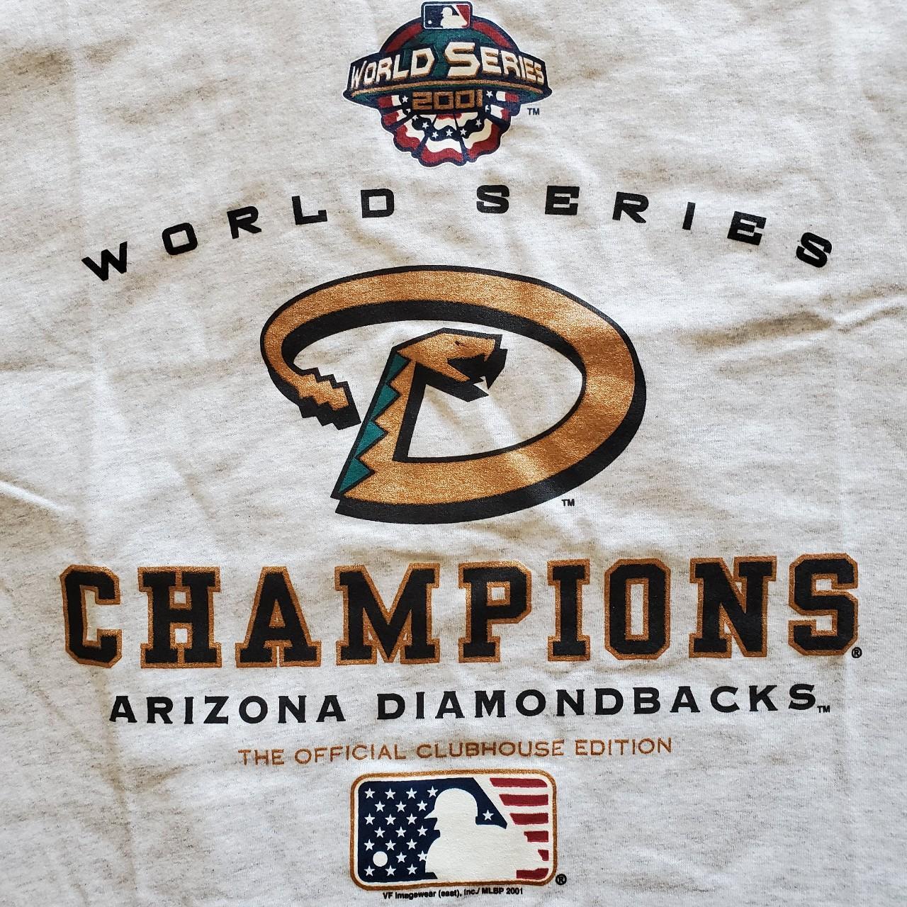 Vintage 2001 World Series T Shirt Arizona Diamondbacks Baseball MLB