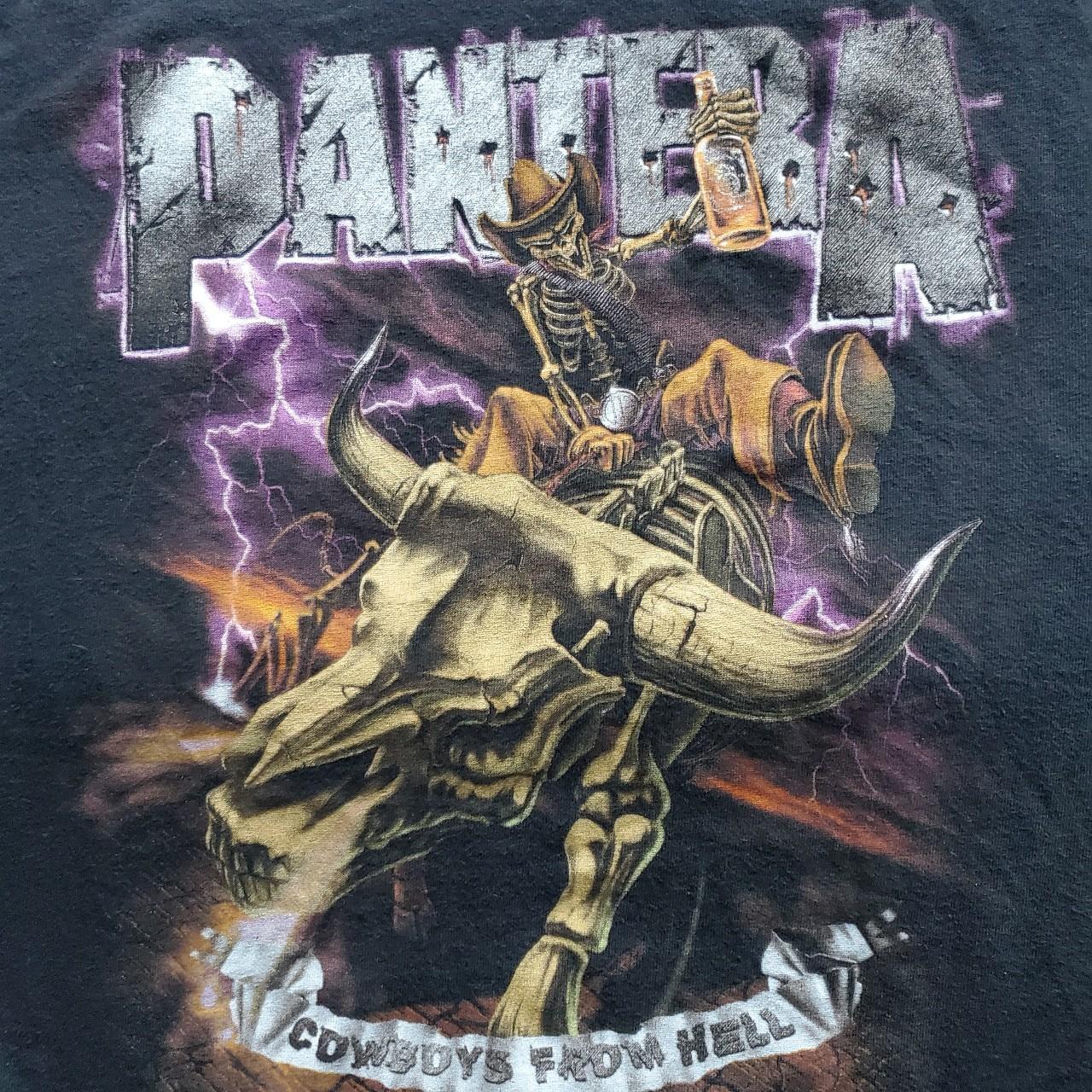 Pantera Shirt Cowboys from hell Vintage Y2K T... - Depop