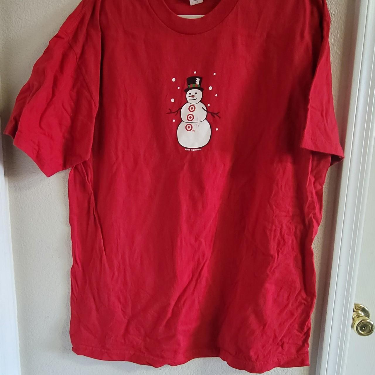 Vintage Shirt Target Christmas Snowman employee... Depop