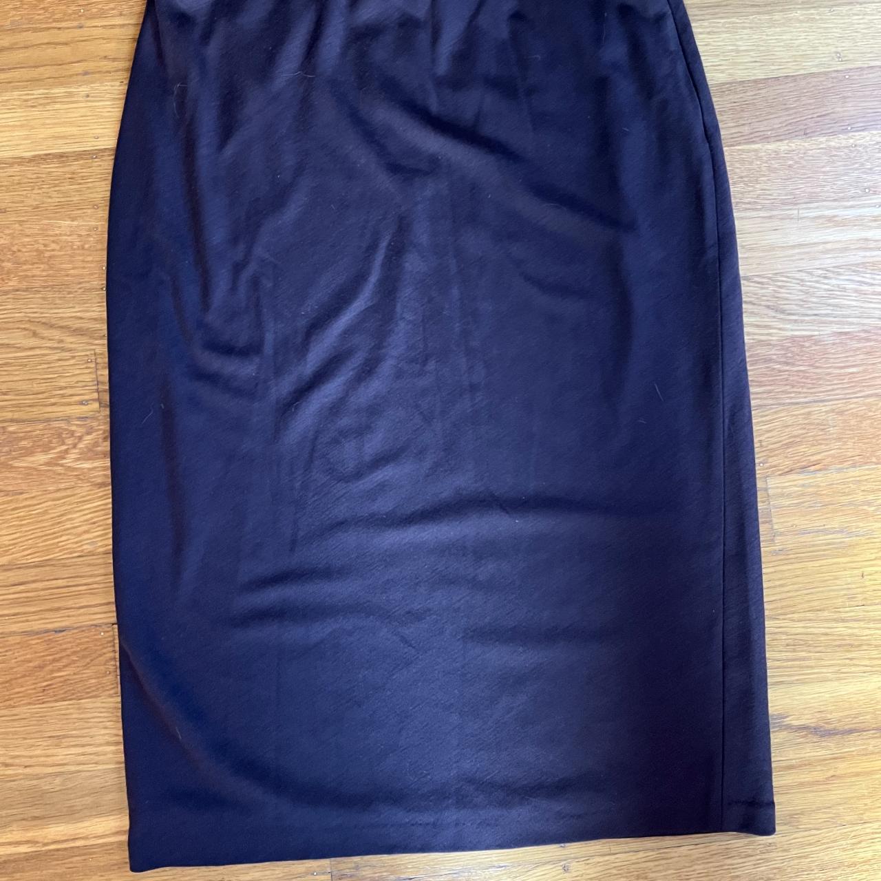 Puce (dark purple) pencil skirt. Good condition. - Depop