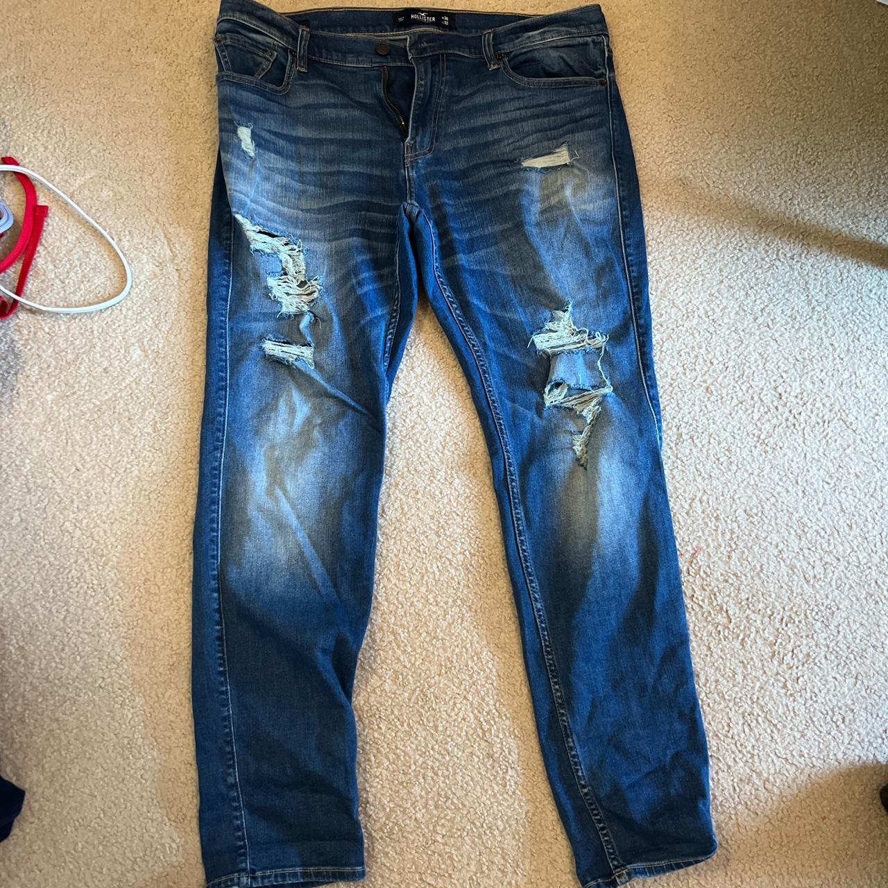ripped jeans mens hollister