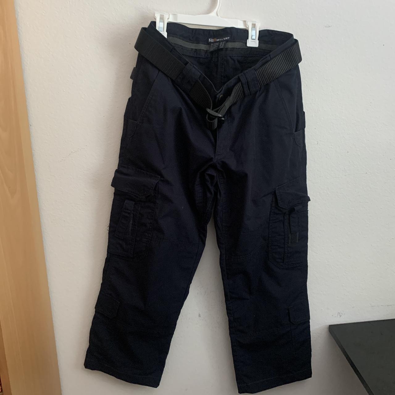 5.11 Tactical Women's Navy and Blue Trousers | Depop