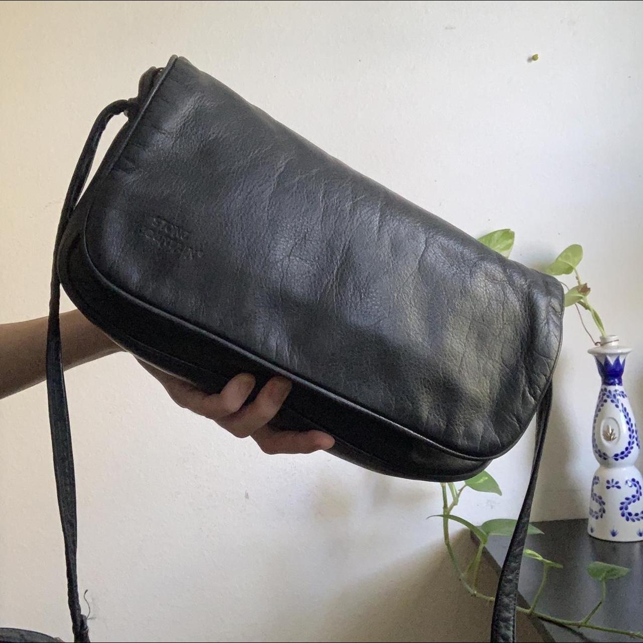 Black stone mountain purse Genuine leather Top flap... - Depop