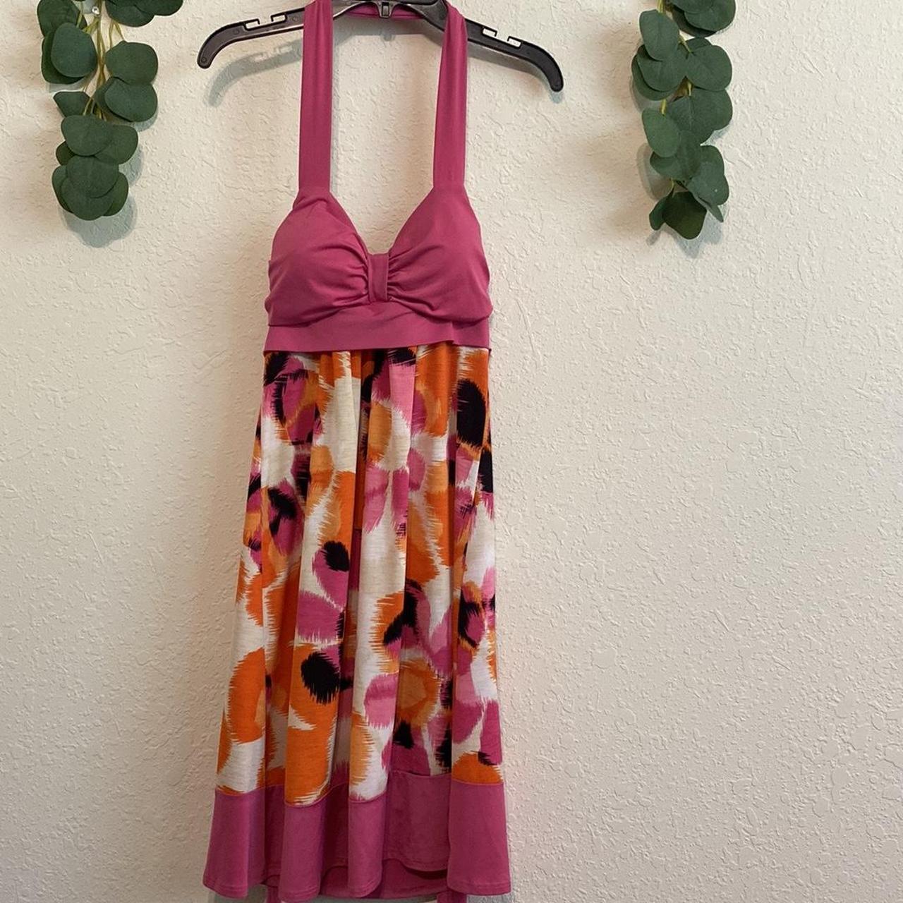 Sweet Y2K Pink Halter Sundress Y2K halter top... | Depop