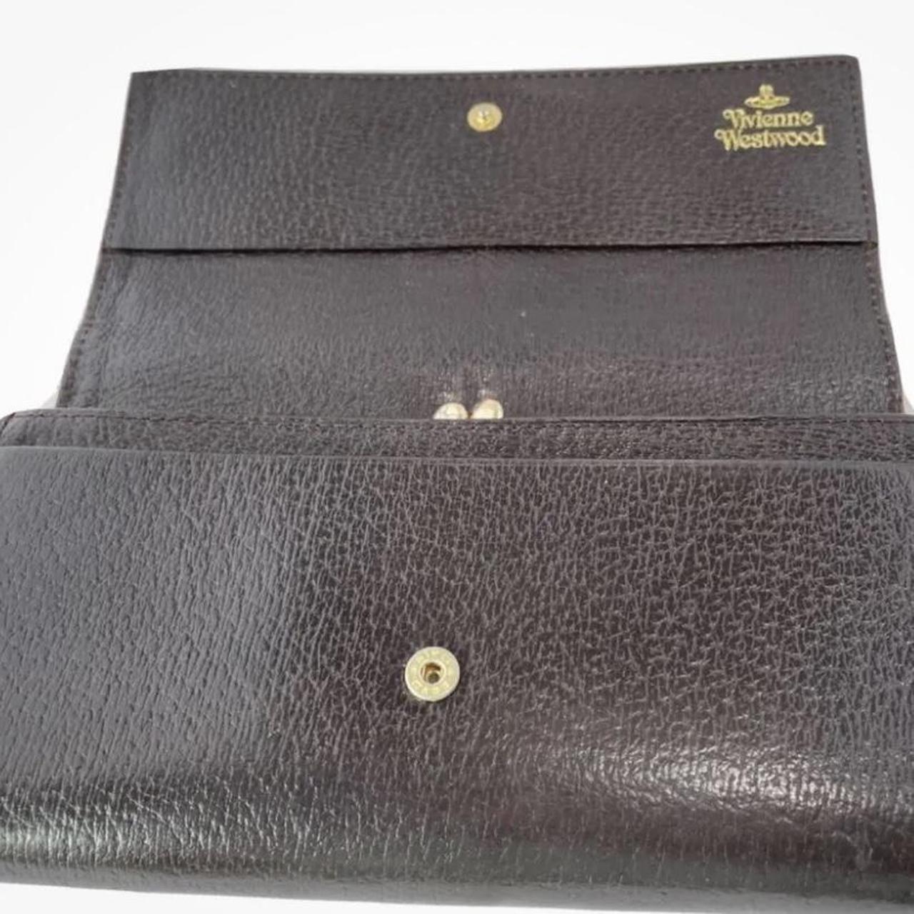 Vivienne Westwood Long Wallet Bifold Leather PURSE... - Depop