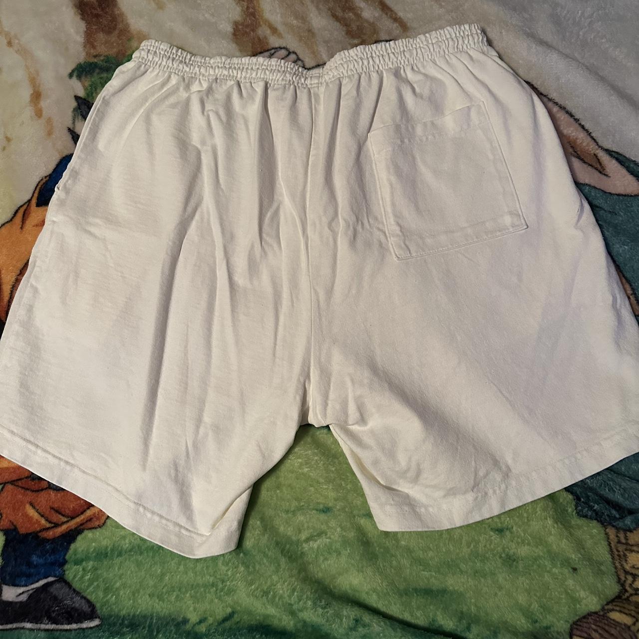 Men's White and Yellow Shorts | Depop