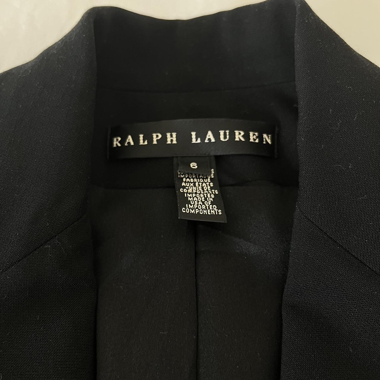 ralph lauren black blazer, perfect for work or going... - Depop