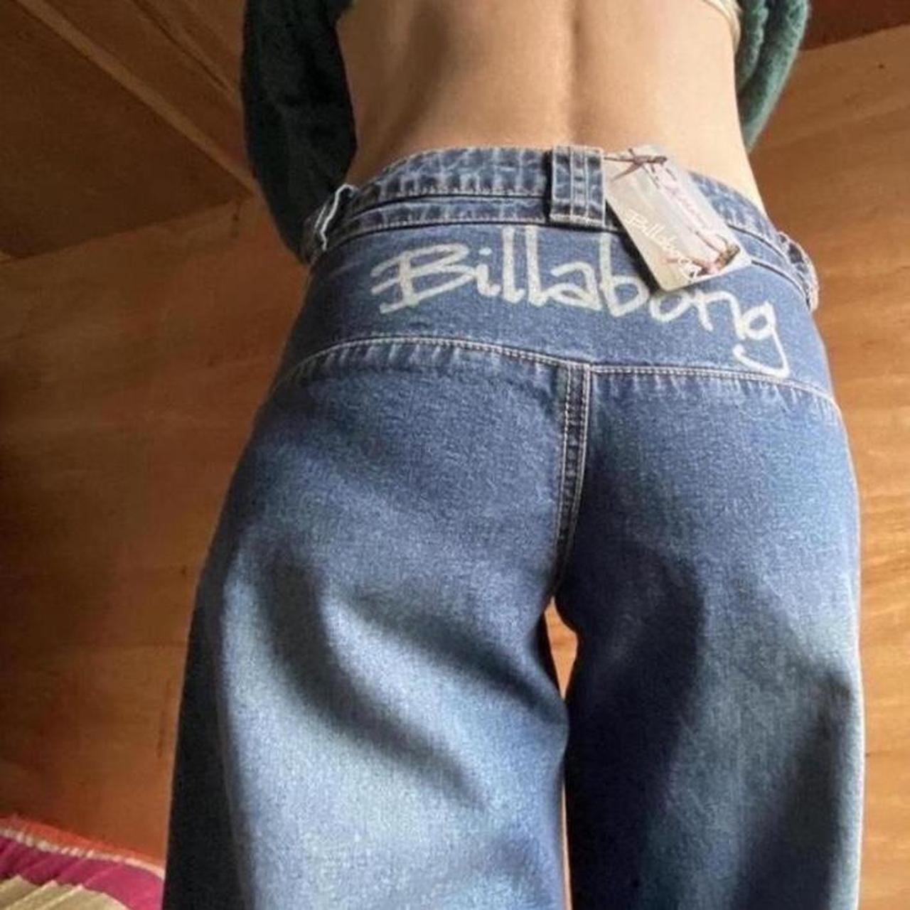 vintage billabong jeans message before buying. no... - Depop