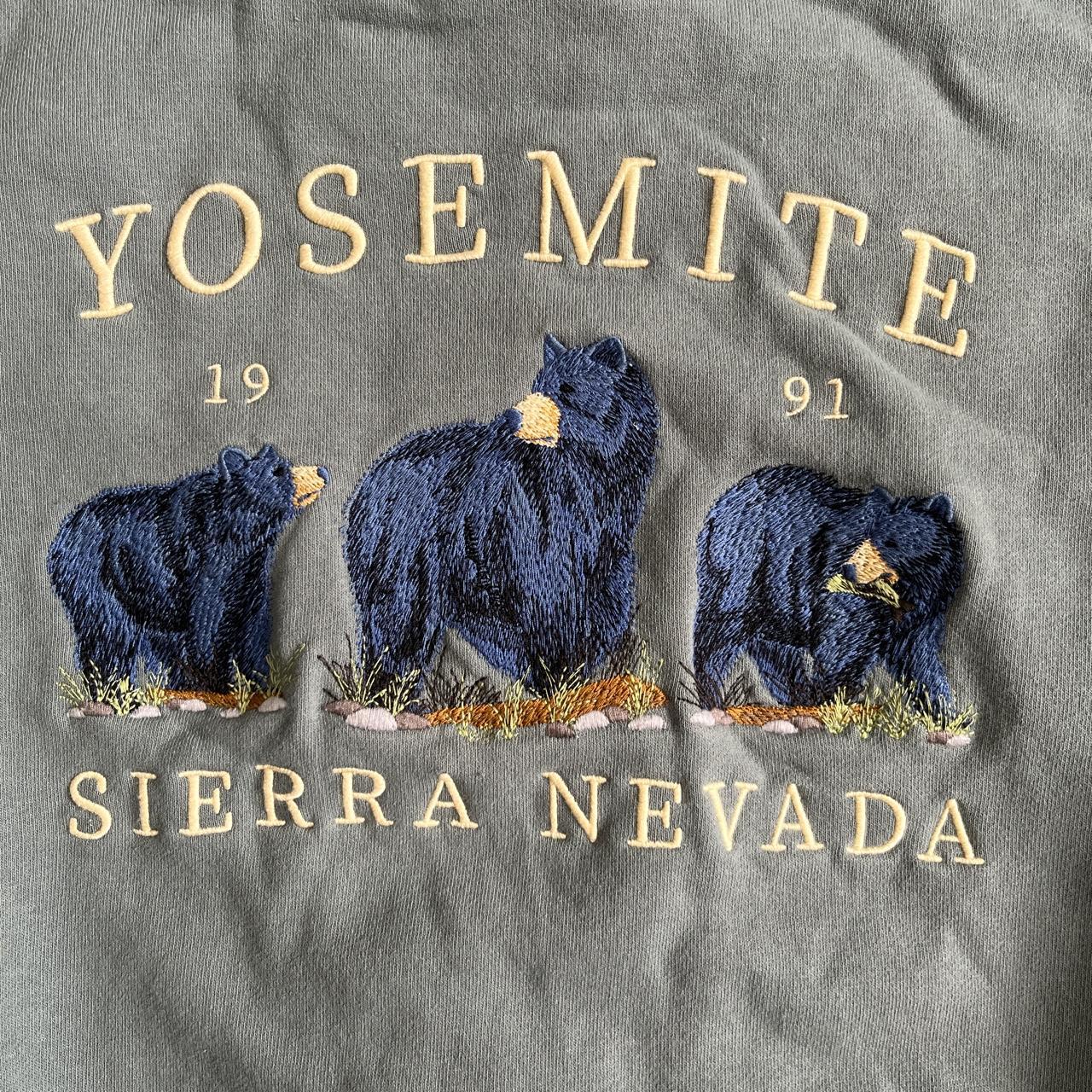 Brandy Melville Pale Sage Green Yosemite Bears... Depop