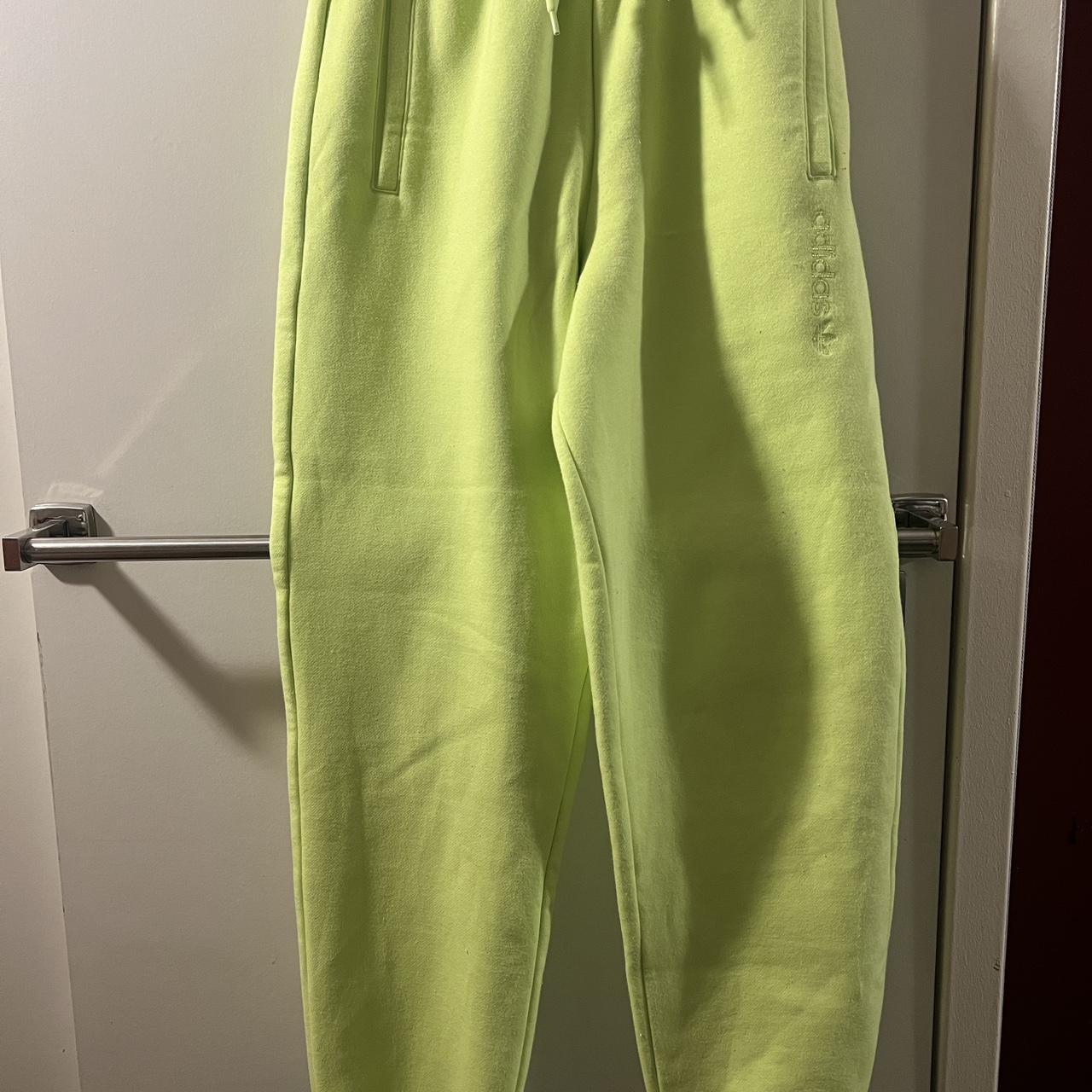 Adidas Women's Yellow and Green Joggers-tracksuits