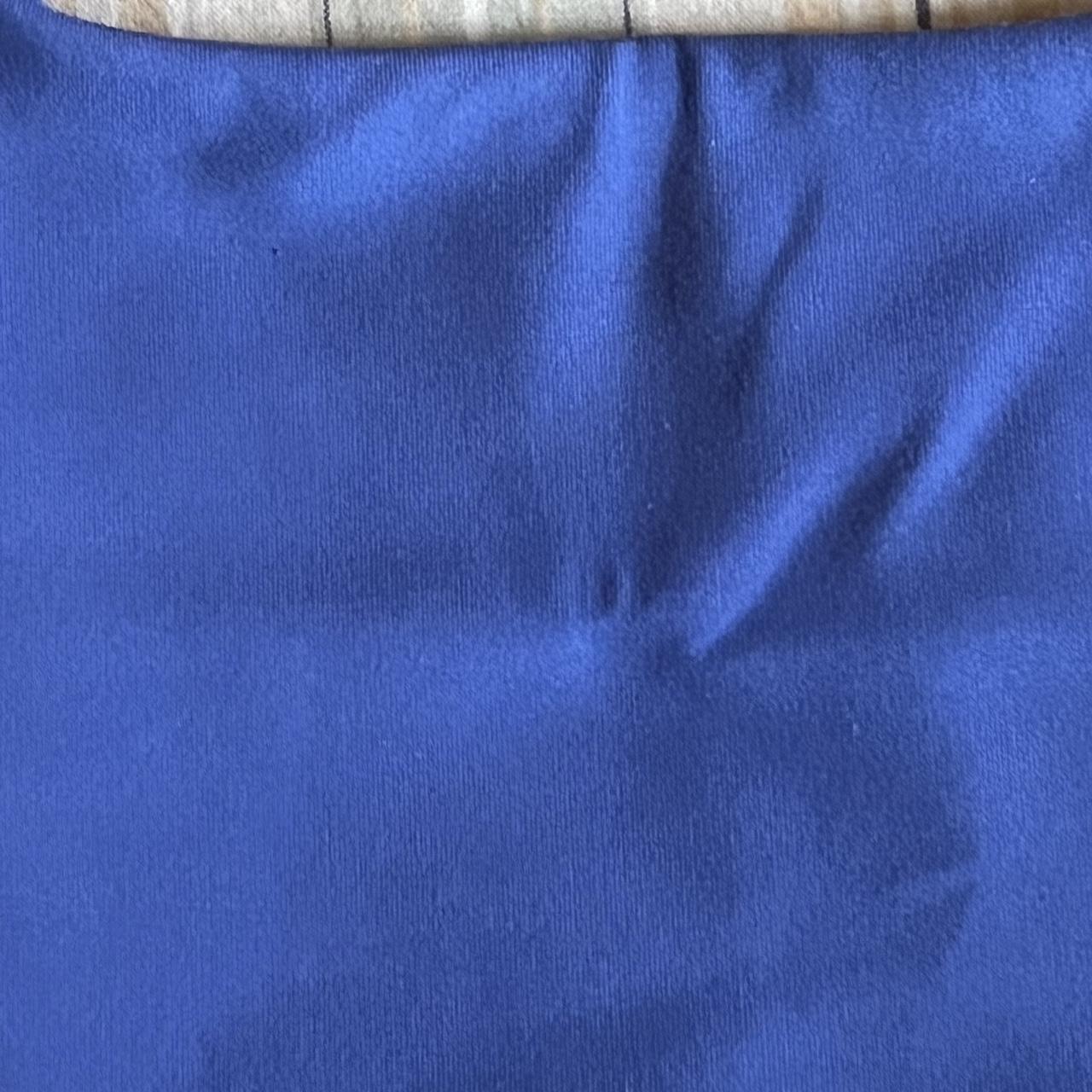 girlfriend collective blue mia high neck workout... Depop
