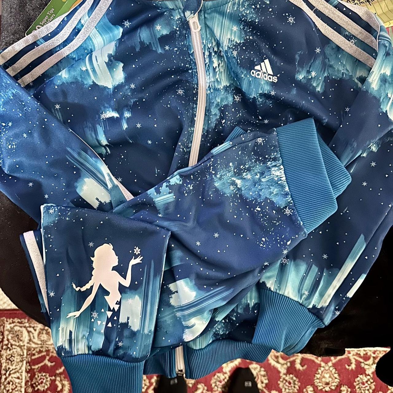 Adidas girls tracksuit Disney Frozen edition jacket