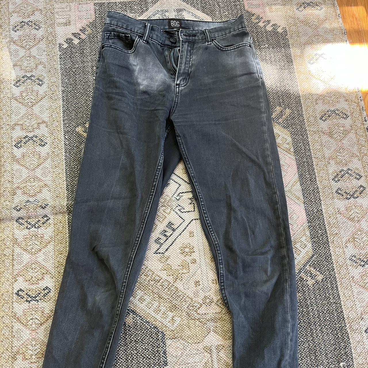 BDG Women's Black and Grey Jeans Depop