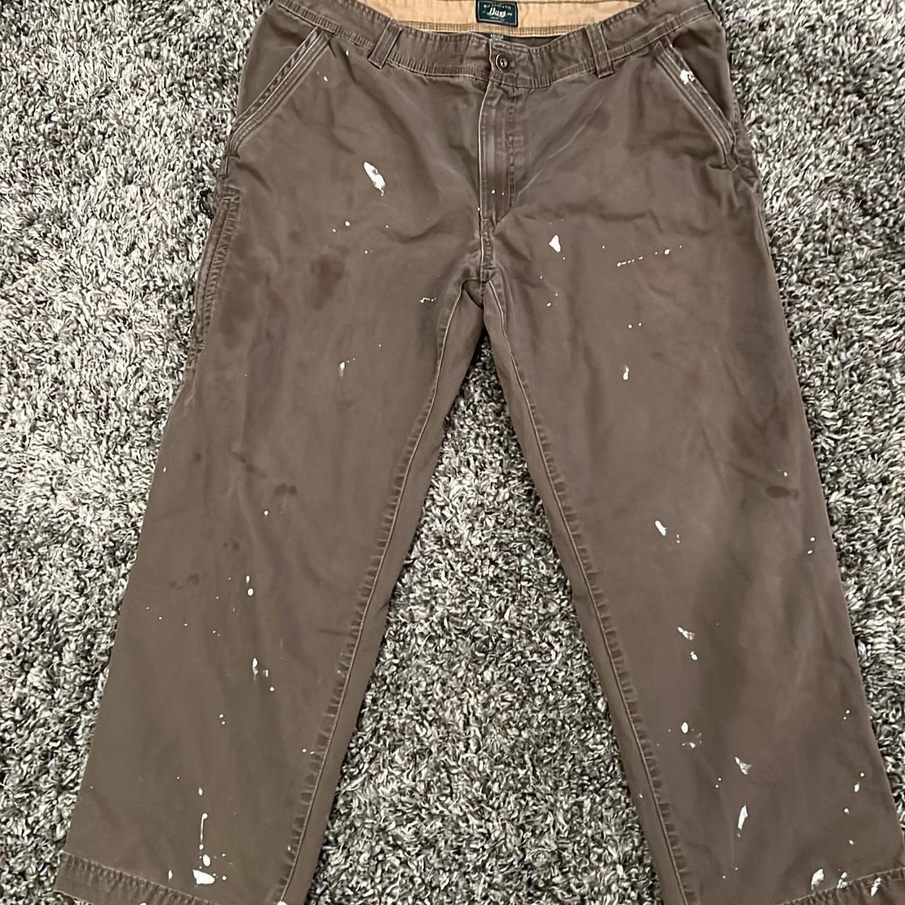 Y2K paint-stained baggy skater jeans. Jnco type and... - Depop