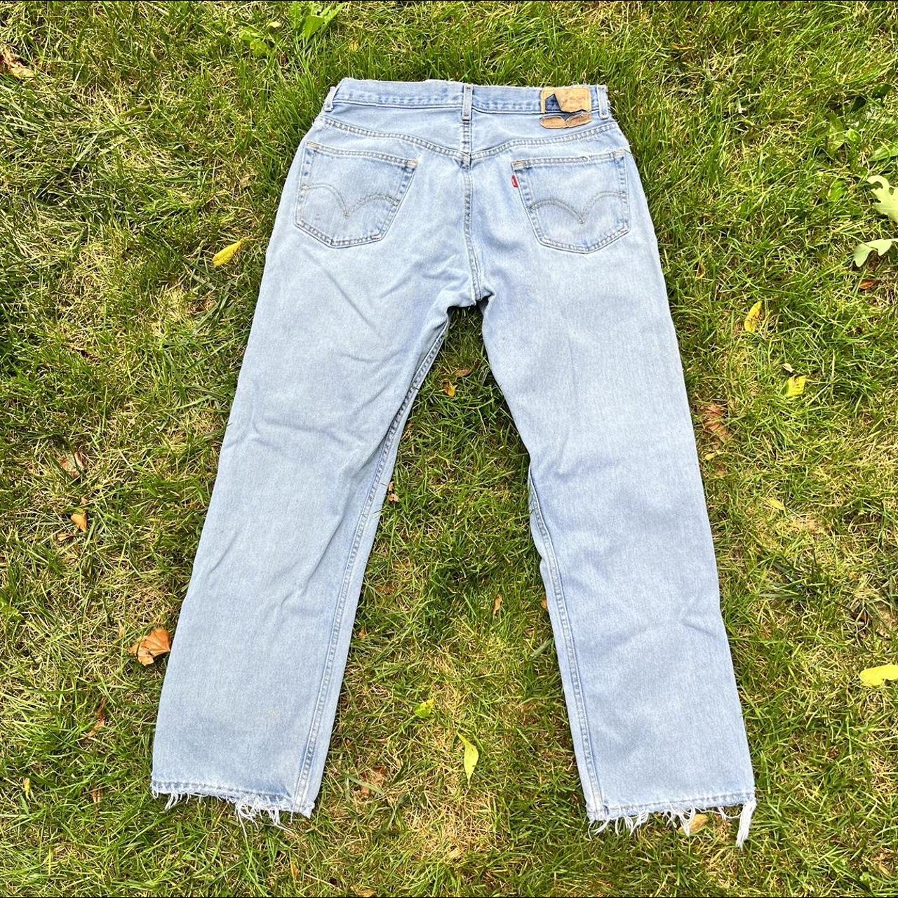 vintage levis - y2k skate levi ripped jeans w36 -... - Depop