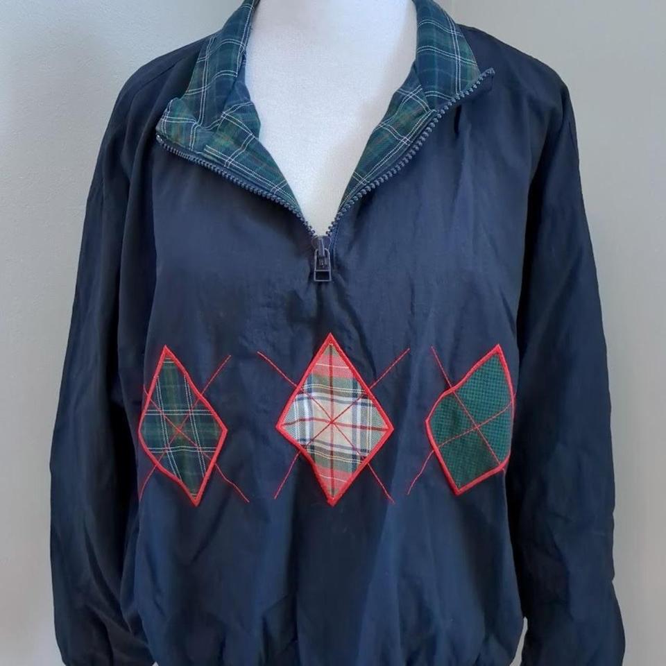 Liz deals golf windbreaker