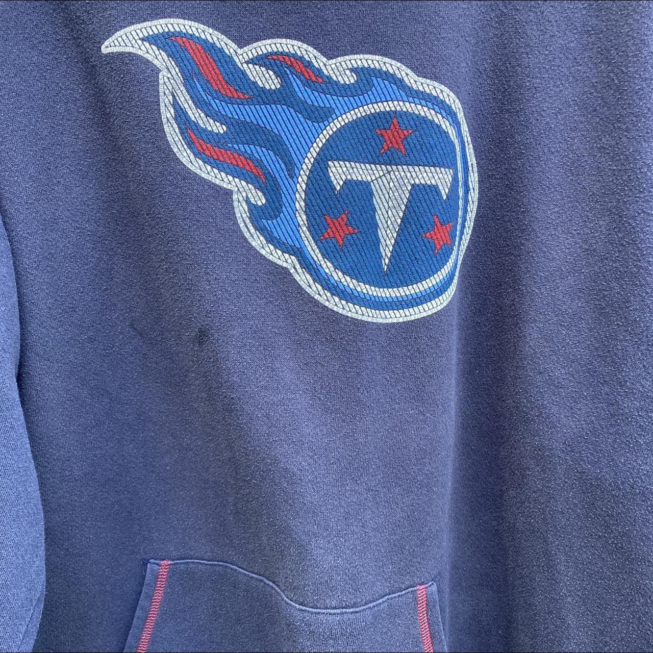 Tennessee Titans Hoodie Mens Large Blue Gray Fleece - Depop