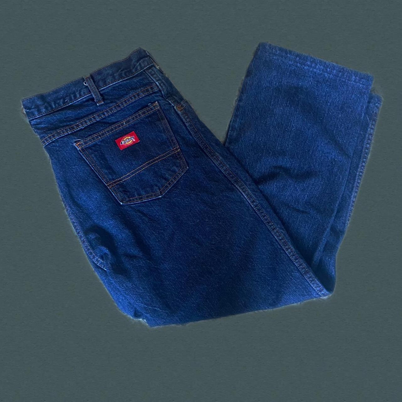 Dark Blue Dickies Jeans Size 38x29 Condition Depop 6341