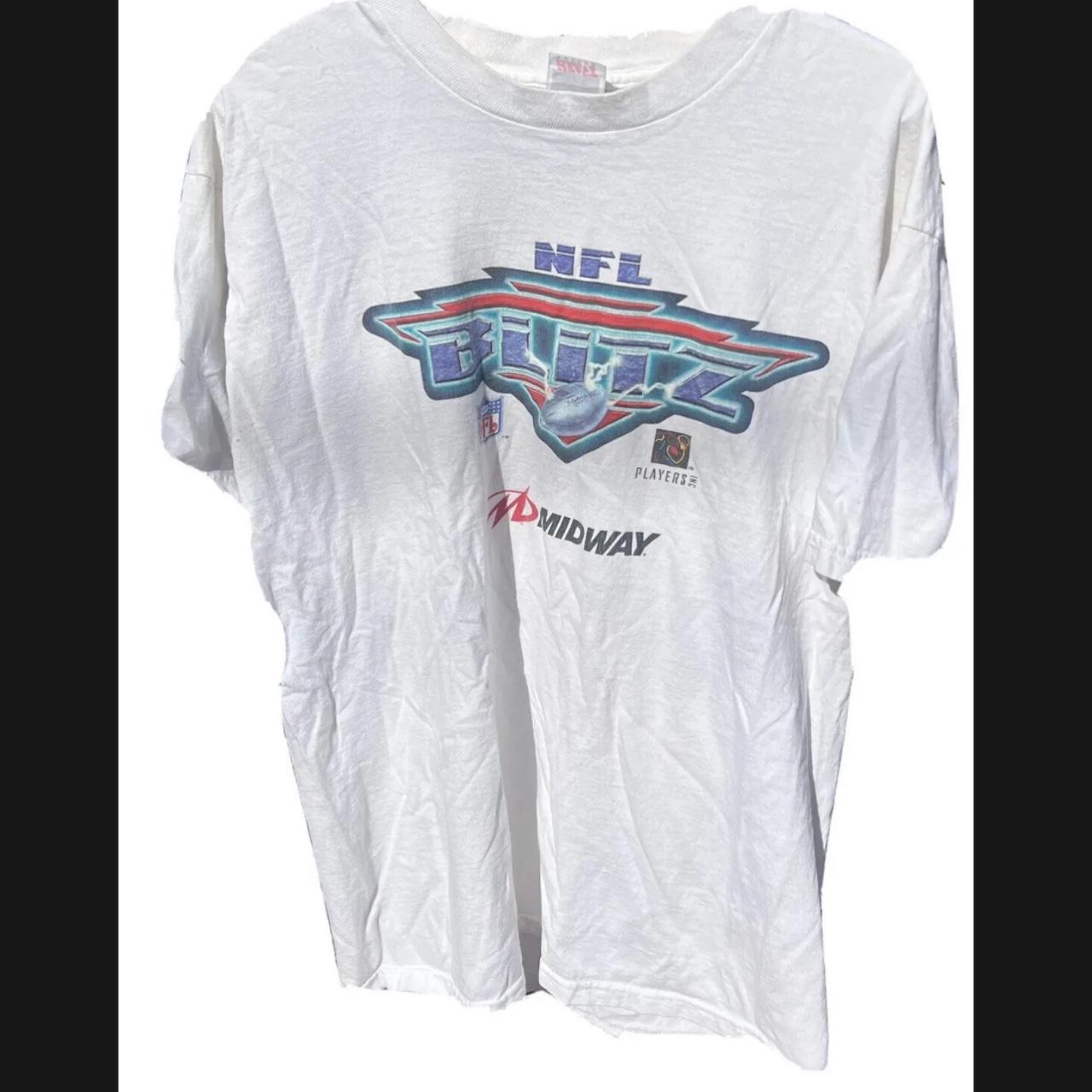 Vintage NFL Blitz 2001 Video Game Promo T-shirt XL (23x28.5)